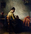 Bernard de Hoog Rock a Bye Baby painting